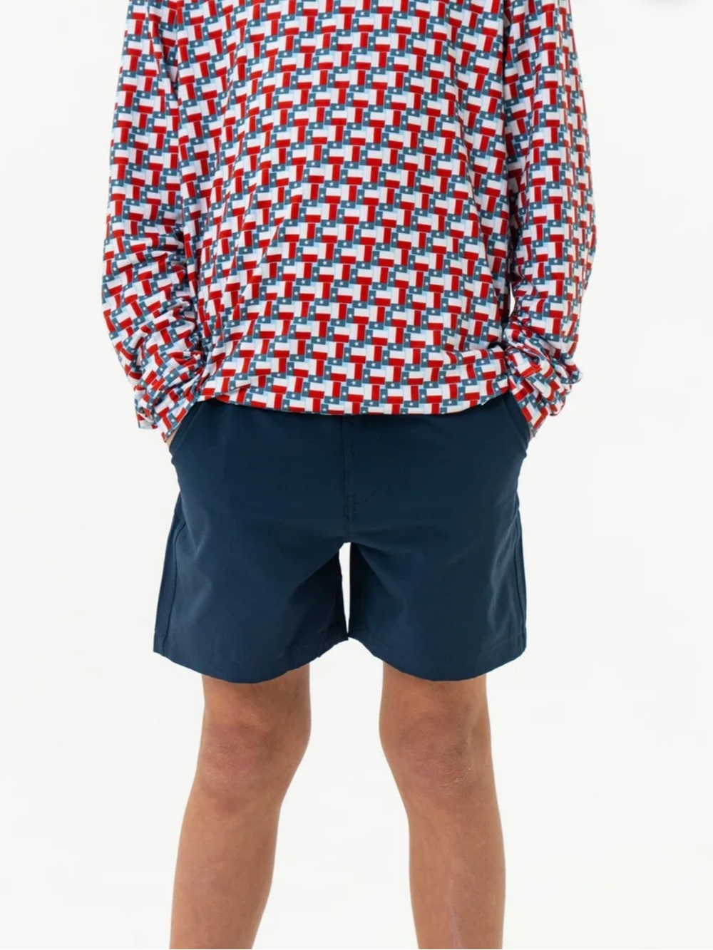 BURLEBO Youth Everyday Shorts - Navy (Size Small)